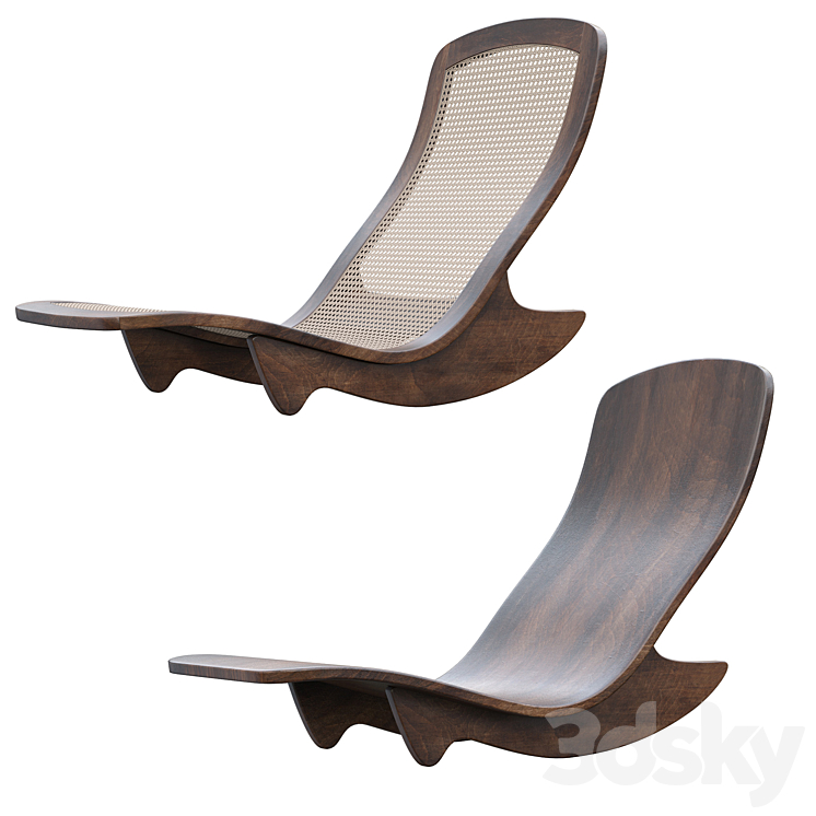 Rocking chair 3DS Max - thumbnail 1