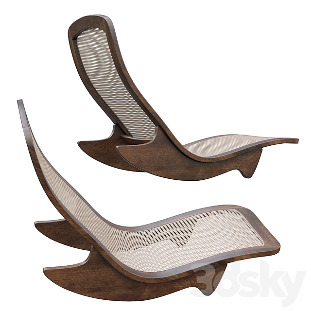 Rocking chair 3DSMax File - thumbnail 4