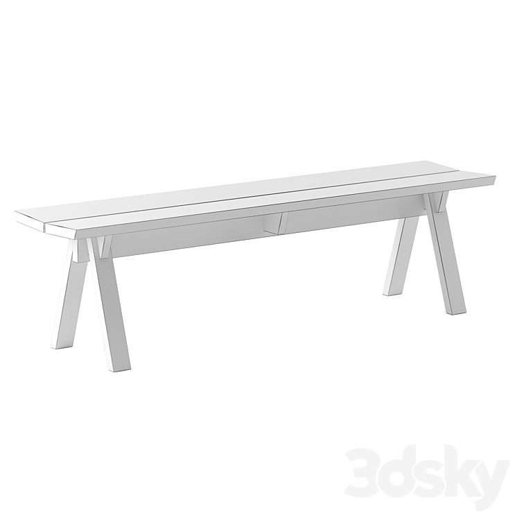 SAGYO BENCH by Ariake 3DS Max Model - thumbnail 2