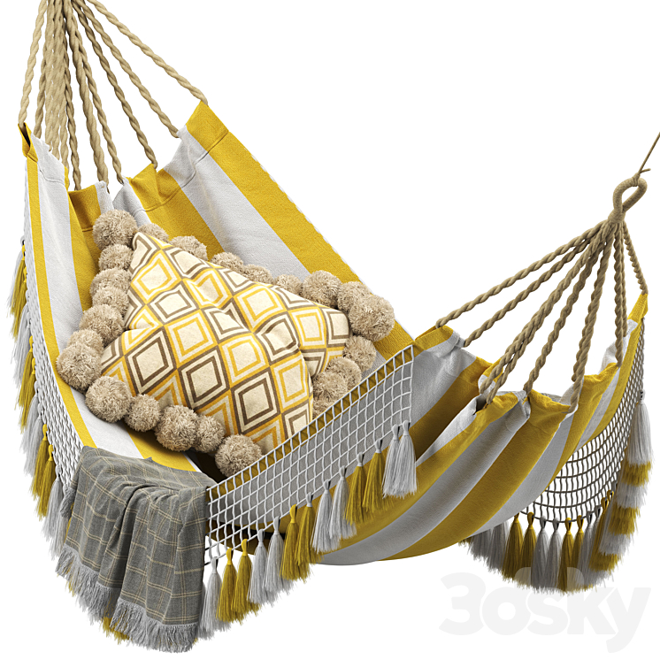 Saratoga hammock 3DS Max - thumbnail 2