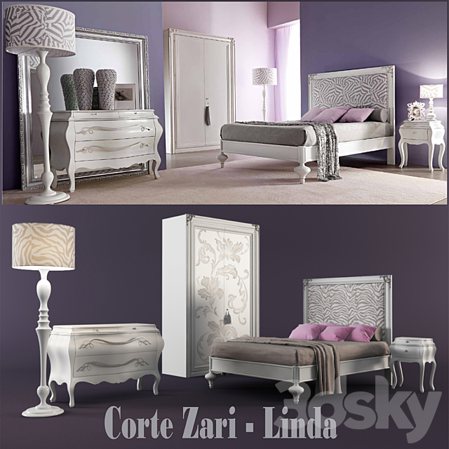 Set in the bedroom Corte-Zari 3DSMax File - thumbnail 1