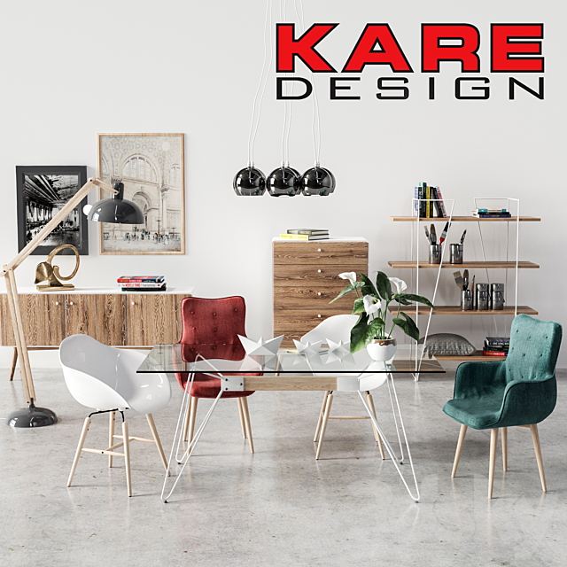 Set of furniture Kare design 3DSMax File - thumbnail 1