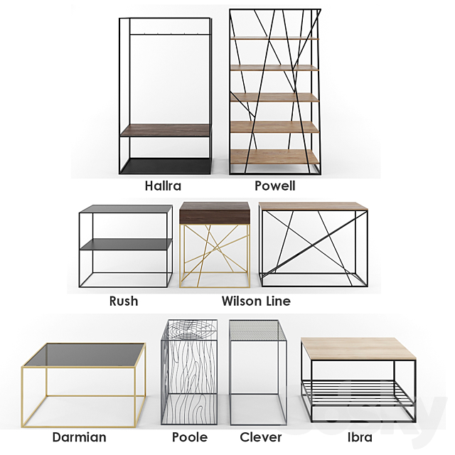 Set of Intelligent Design furniture 3DSMax File - thumbnail 2