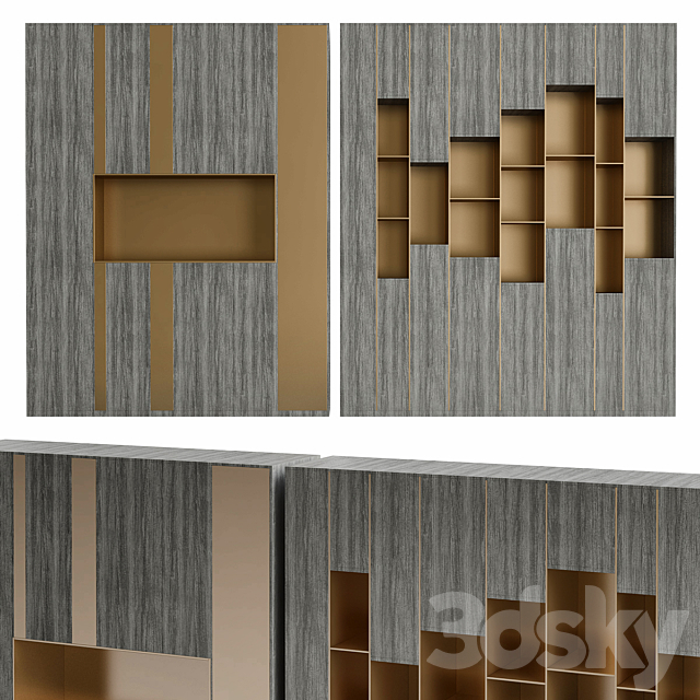 Shakedesign Bookcases No. 27 3DSMax File - thumbnail 1