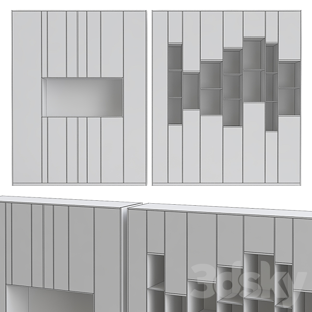 Shakedesign Bookcases No. 27 3DSMax File - thumbnail 2