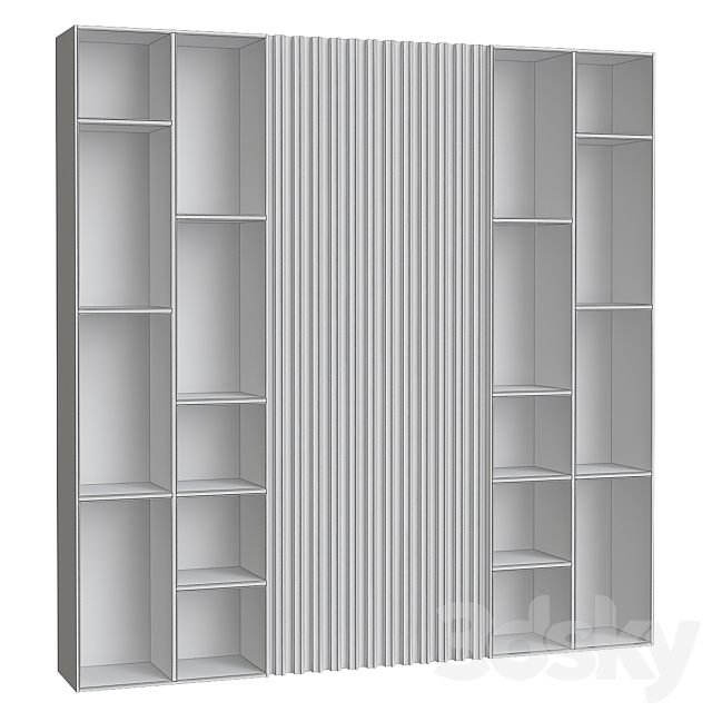 Shakedesign Bookcases No. 30 3DS Max Model - thumbnail 2