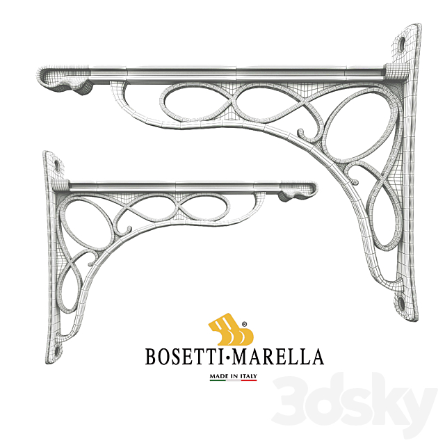 Shelf holders Bosetti Marella. Part 1 3DS Max Model - thumbnail 2