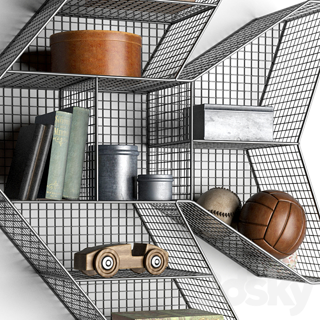 SHELF JET ZINC 3DS Max Model - thumbnail 3