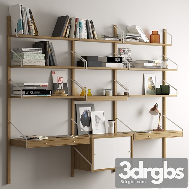 Shelf system svalnas ikea. 2 3dsmax Download - thumbnail 1