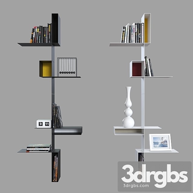 Shelves mdf italia randomissimo. 2 3dsmax Download - thumbnail 1