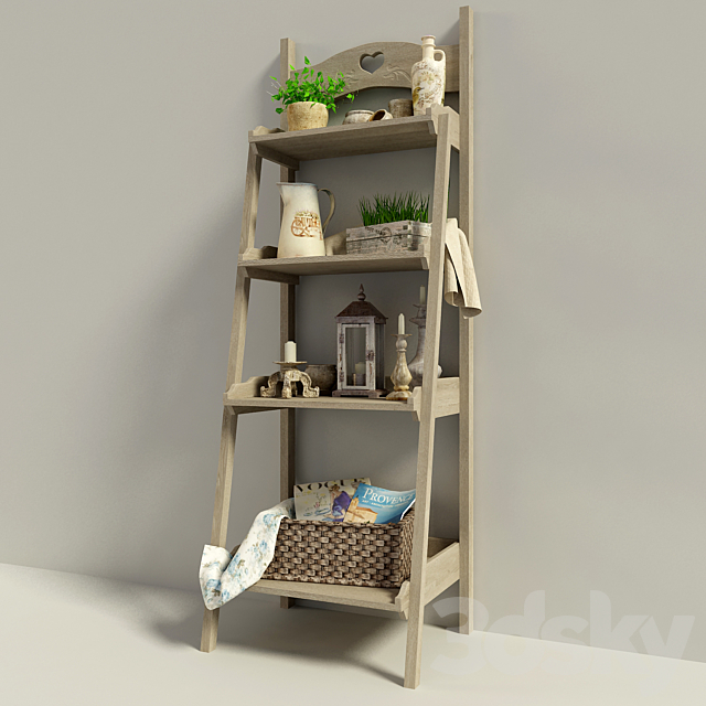 shelving in the style of “Provence” # 2 3DSMax File - thumbnail 1