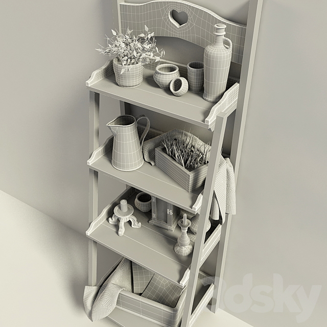 shelving in the style of “Provence” # 2 3DSMax File - thumbnail 2