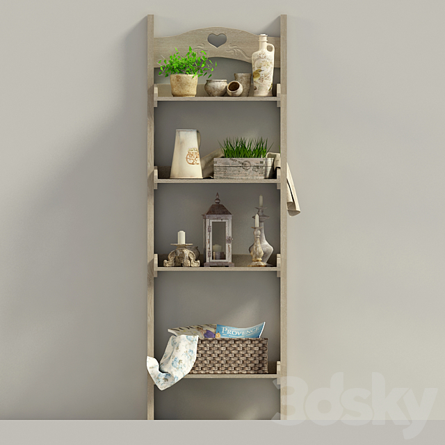 shelving in the style of “Provence” # 2 3DSMax File - thumbnail 3