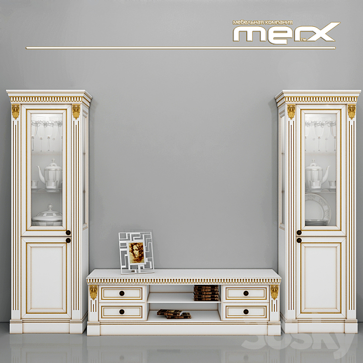 Sideboard and TV Stand Merx 3DS Max - thumbnail 1