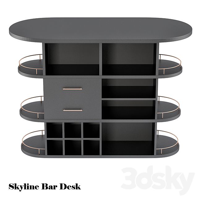 Skyline bar desk 3DSMax File - thumbnail 1