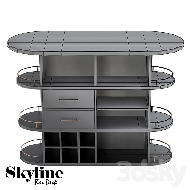 Skyline bar desk 3DSMax File - thumbnail 4