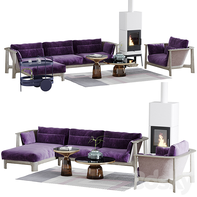 Sofa Bay Rosenthal Interieur 3DS Max - thumbnail 1