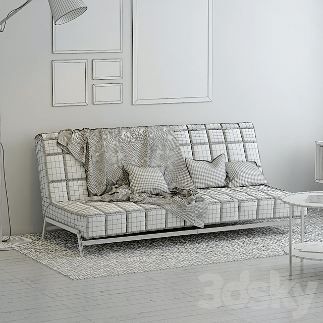 Sofa Bed IKEA Karlabi – Klakkarp 3DSMax File - thumbnail 3