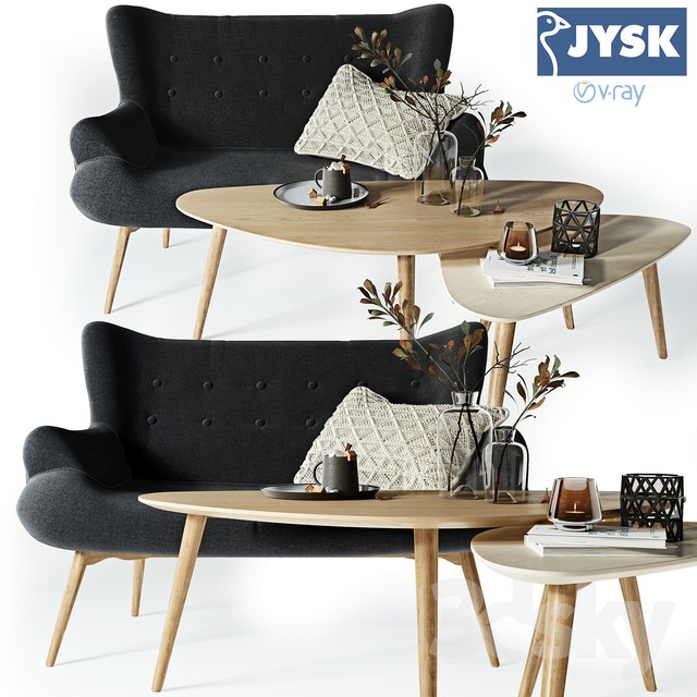 Sofa Jysk EJERSLEV 3DS Max - thumbnail 3