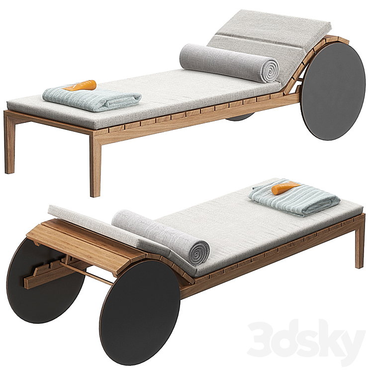 Suno lounger by potocco 3DS Max - thumbnail 2