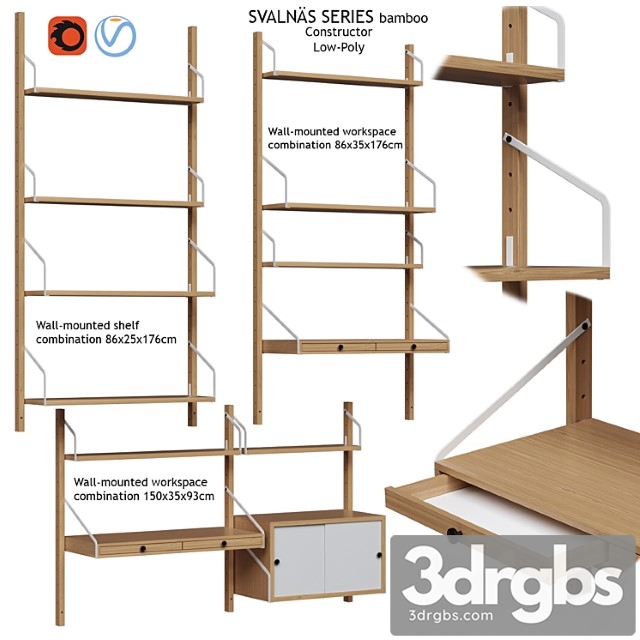 Svalnas ikea type 3 system and furniture designer vol. 1 2 3dsmax Download - thumbnail 1