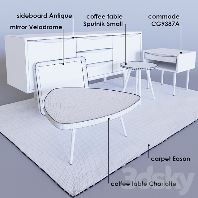 Tables 3DSMax File - thumbnail 2