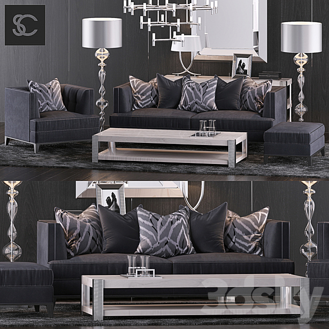 The Sofa & Chair Company Set 10 3DSMax File - thumbnail 1