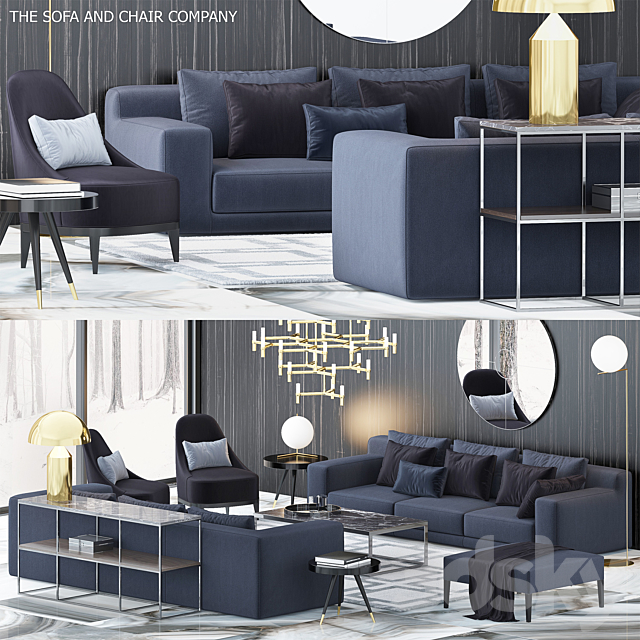 The Sofa & Chair Company Set 5 3DSMax File - thumbnail 1