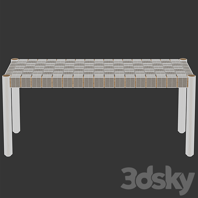 &Tradition – Betty bench TK4 3DS Max Model - thumbnail 3