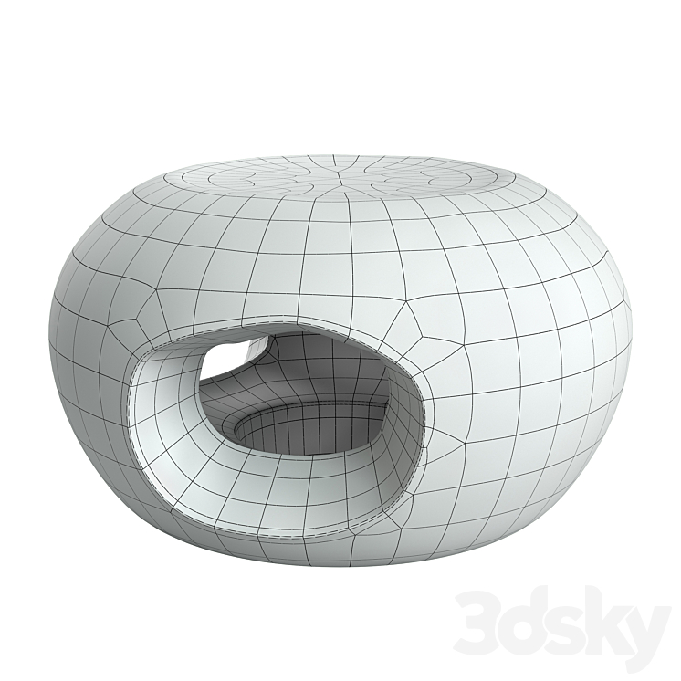 Tucker Robbens Pierced Pouf 3DS Max Model - thumbnail 2