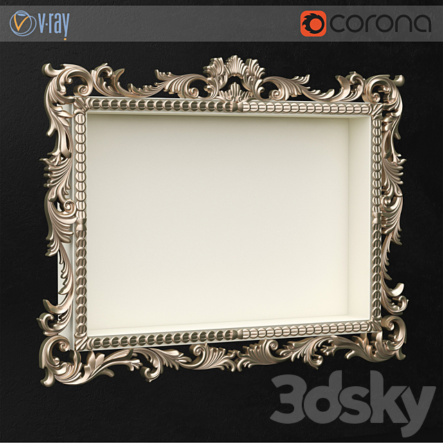 TV frame Pregno 3DSMax File - thumbnail 1