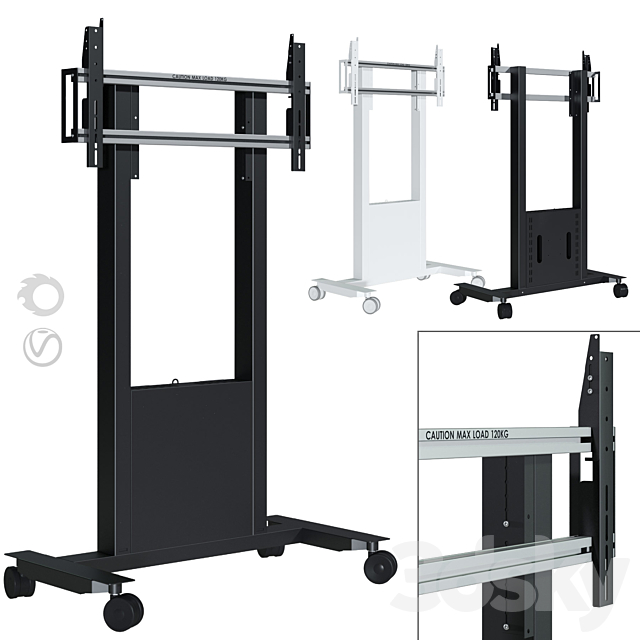 TV stand SMS Func Mobile 3DSMax File - thumbnail 1