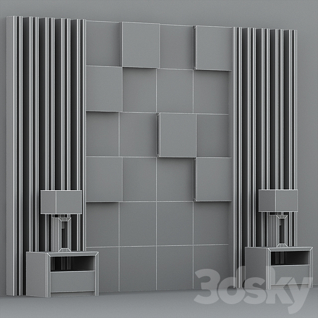 Unfinished_4 (headboard) 3DSMax File - thumbnail 2