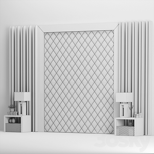 Unfinished_8 (headboard) 3DSMax File - thumbnail 3