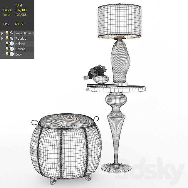 Uttermost _ Linford. Noland. Rotaldo 3DSMax File - thumbnail 3