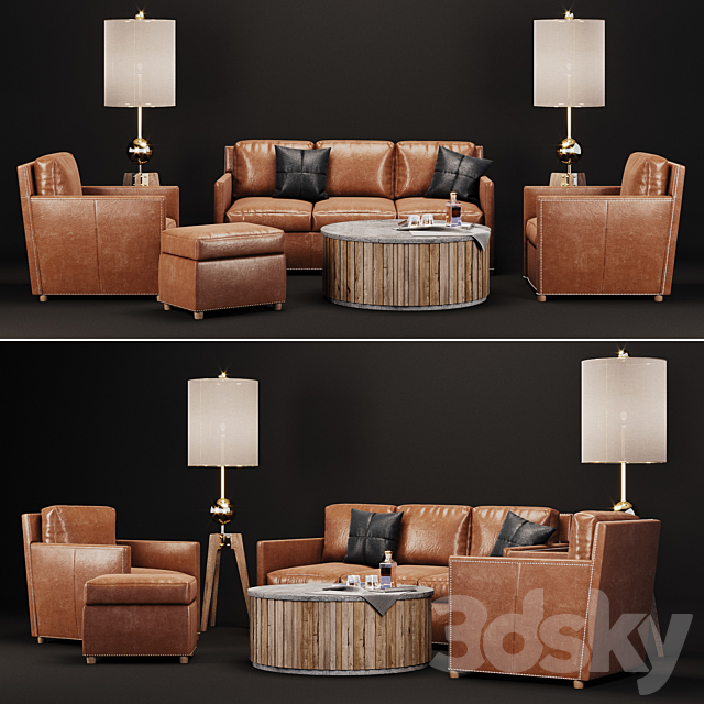 Uttermost Roosevelt Set 3DS Max Model - thumbnail 1