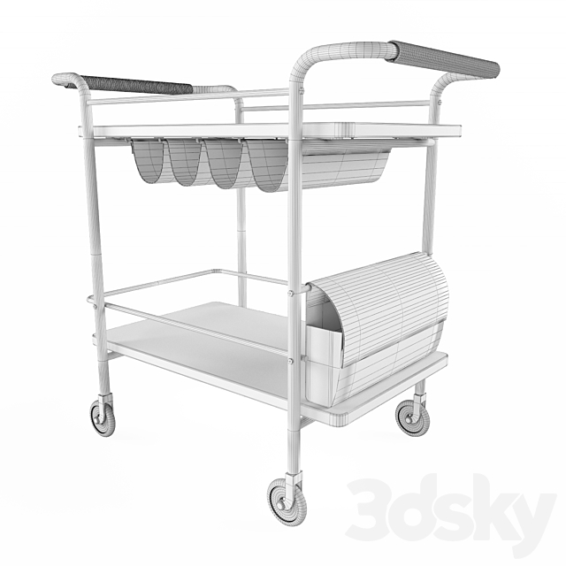 Valet bar cart 3DSMax File - thumbnail 3