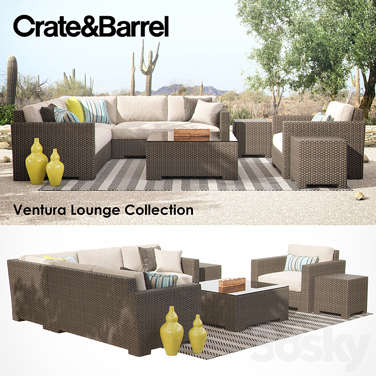 VENTURA Lounge Collection – Set I 3DS Max - thumbnail 1