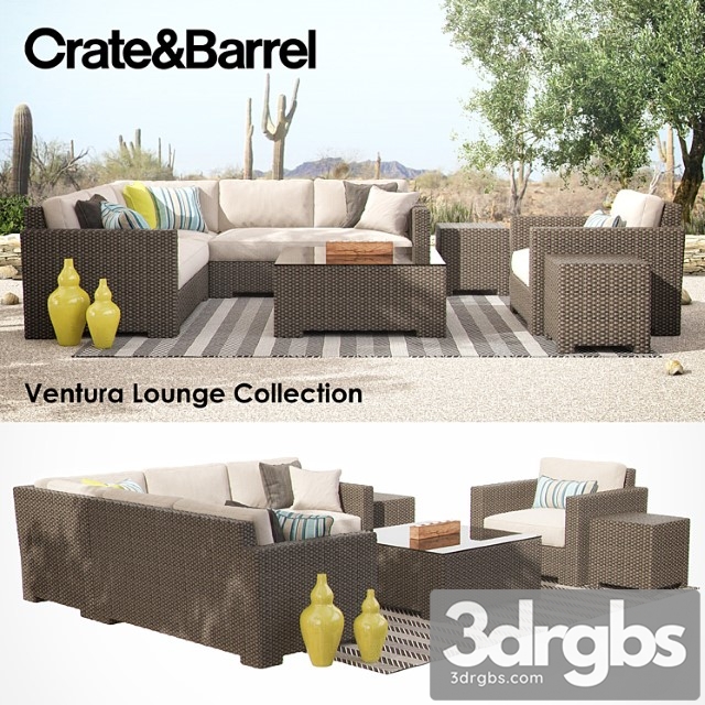 Ventura Lounge Collection Set I 3dsmax Download - thumbnail 1