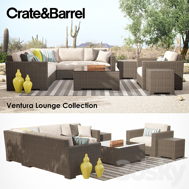 VENTURA Lounge Collection – Set I 3DSMax File - thumbnail 1