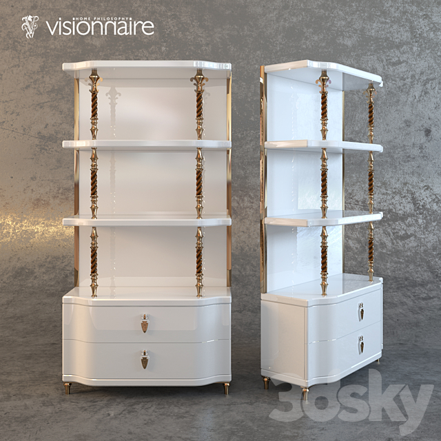 Visionnaire Princeton Bookshelf 3DSMax File - thumbnail 1