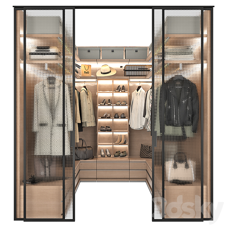 Walk-in Closet 98 part 1 3DS Max - thumbnail 2