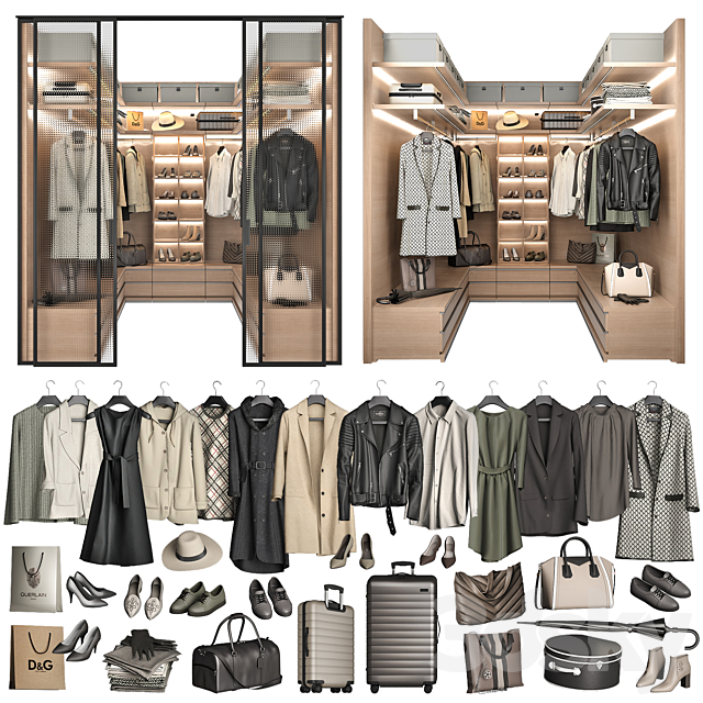 Walk-in Closet 98 part 1 3DSMax File - thumbnail 1