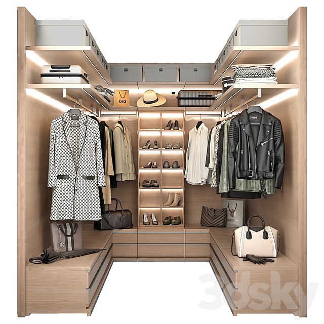 Walk-in Closet 98 part 1 3DSMax File - thumbnail 3