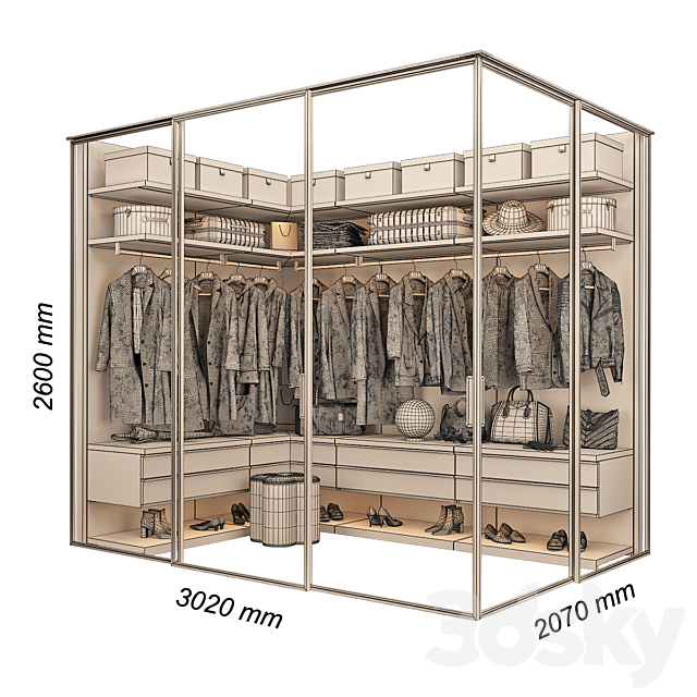 Walk-in Closet 98 part 7 3DSMax File - thumbnail 5