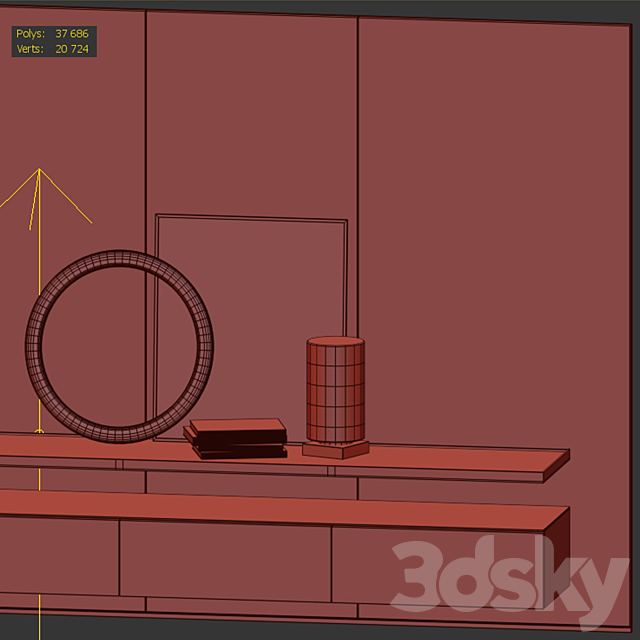 Wall console 3DSMax File - thumbnail 5