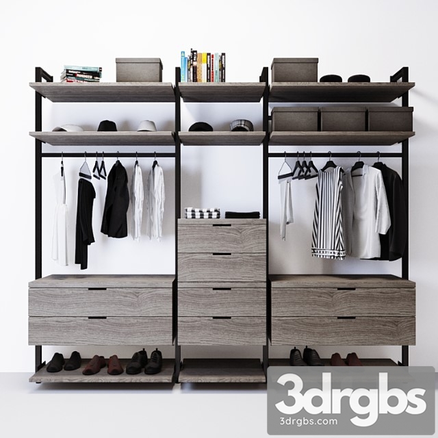 Wardrobe poliform 2 3dsmax Download - thumbnail 1