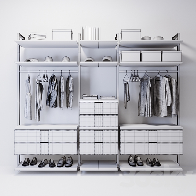 wardrobe Poliform 3DS Max Model - thumbnail 5