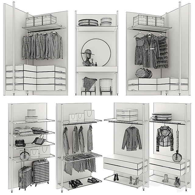 Wardrobe Raumplus Uno_4 3DSMax File - thumbnail 5