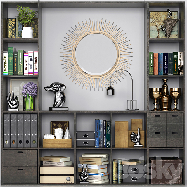 Wardrobe with decor 5 3DSMax File - thumbnail 1